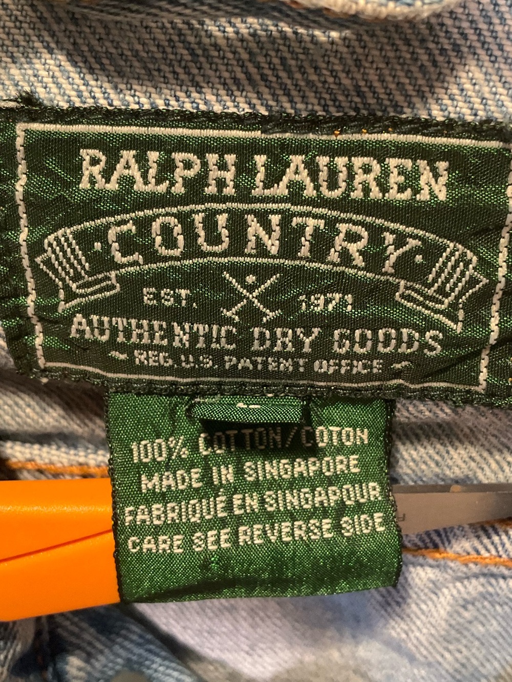 Vintage Ralph Lauren Polo Country 80’s 90’s Denim Jacket - Picture 3 of 9